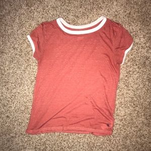 red comfortable shirt sleeve shirt